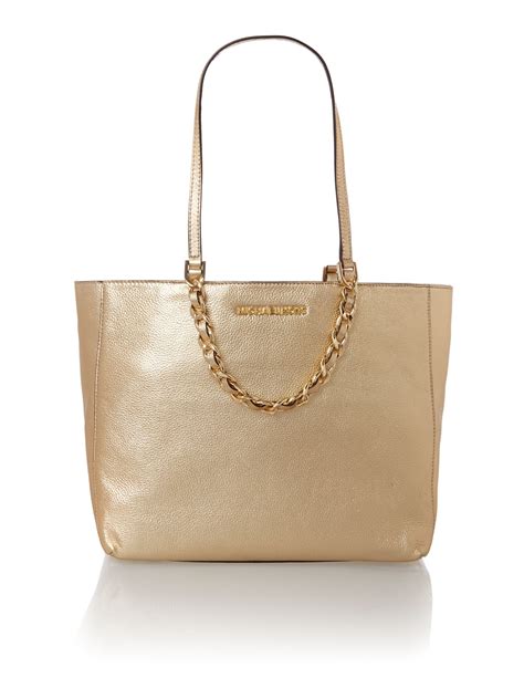 michael kors metallic handbag